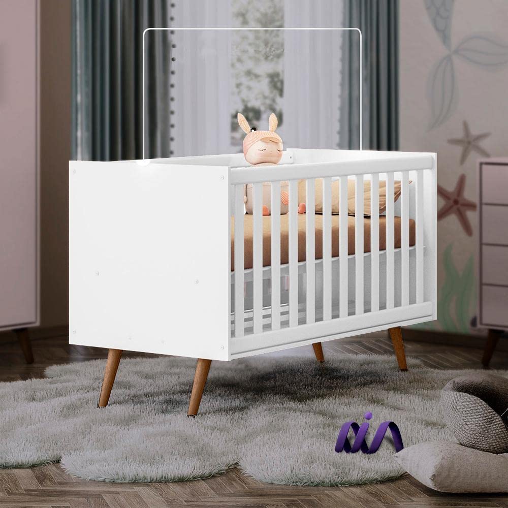 Berço Mini Cama Qencanto Retrô Qmovi Branco | Amazon.com.br